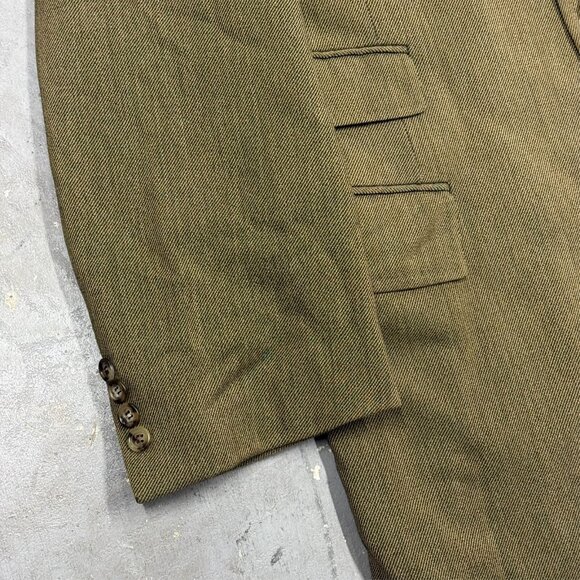 H. Huntsman & Sons 11 Savile Row Wool Cashmere Coat Twill Overcoat Italy 46R - Picture 6 of 10